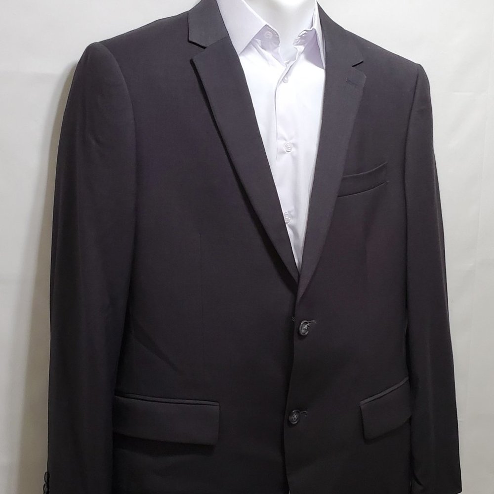 Perry Ellis Portfolio Men's Grey 2 Button Blazer